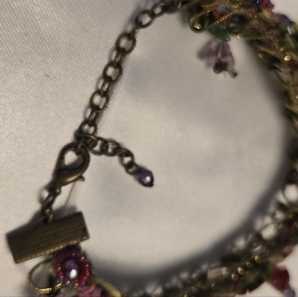 Michal Negrin Vintage Colorful Floral Bracelet - Picture 5 of 6